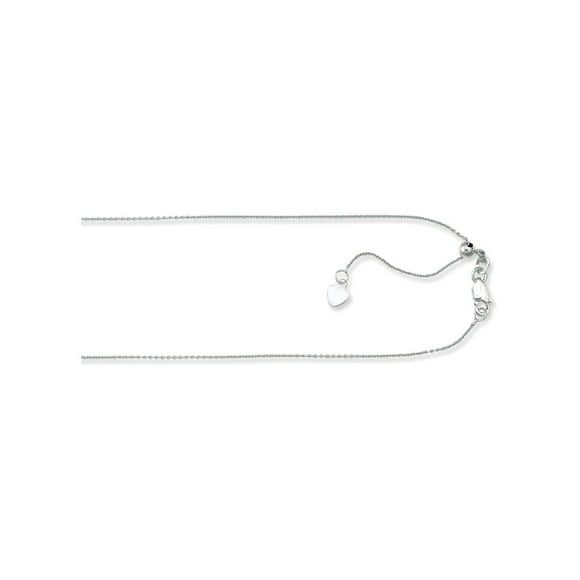 Finejewelers Sterling Silver 16 Inch Rhodium Finish Shiny 1.8mm Basic Cable Link Chain Lobster Clasp Finejewelers Sterling Silver 16 Inch Rhodium Finish Shiny 1.8mm Basic Cable Link Chain Lobster Clasp